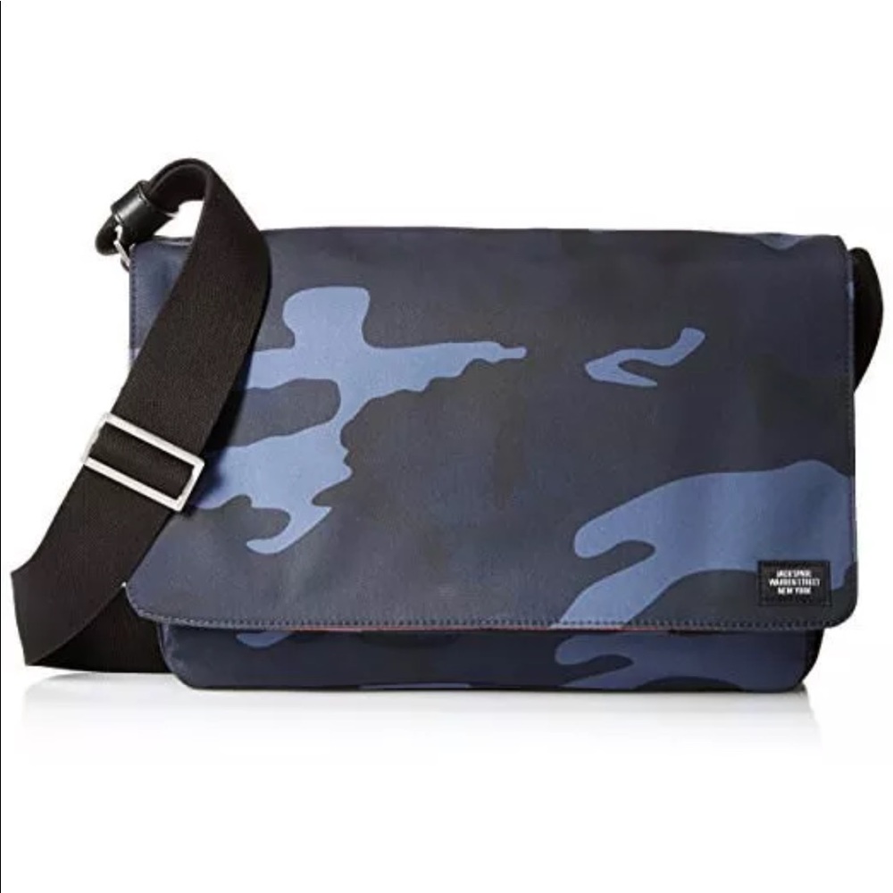 Jack Spade Blue camo messeger new